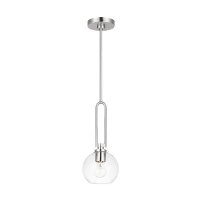 2 Lamps Janna Vanity Light – Brushed Nickel – Clear Glass – 11.5in. Wide
