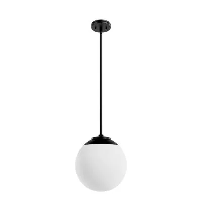 6 Lamps Skyva Chandelier – Matte Black – Glass – 25in Diameter – E12 Candelabra Base