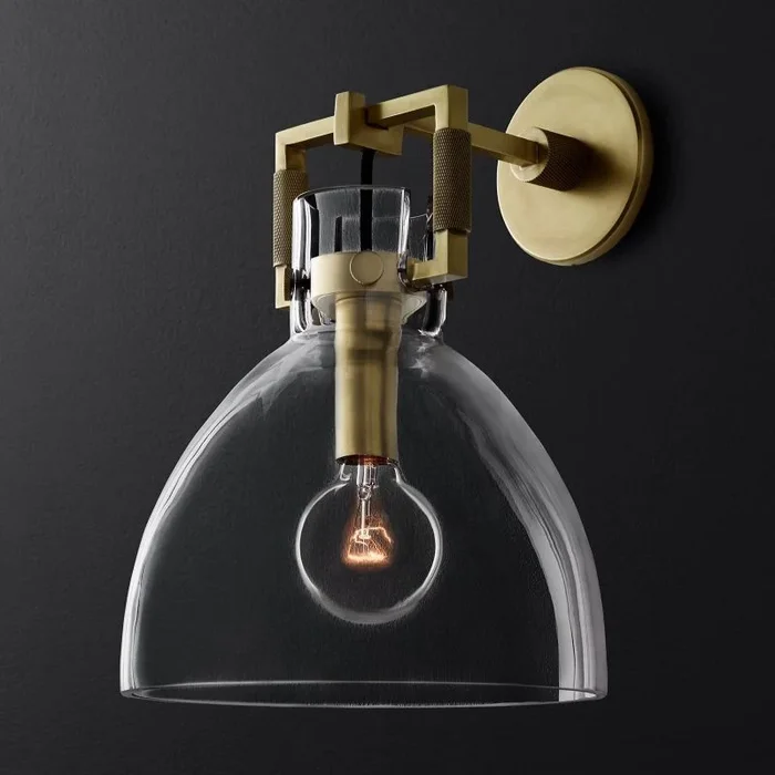 Aidas Glass Cloche Sconce 10″ll-Aidas-061