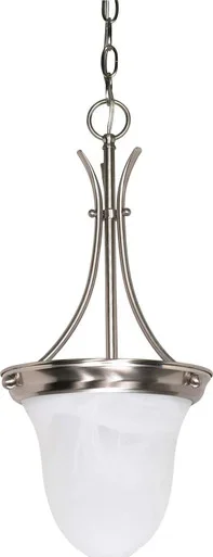 Alabaster Glass Bell One Light Pendant (60-394)