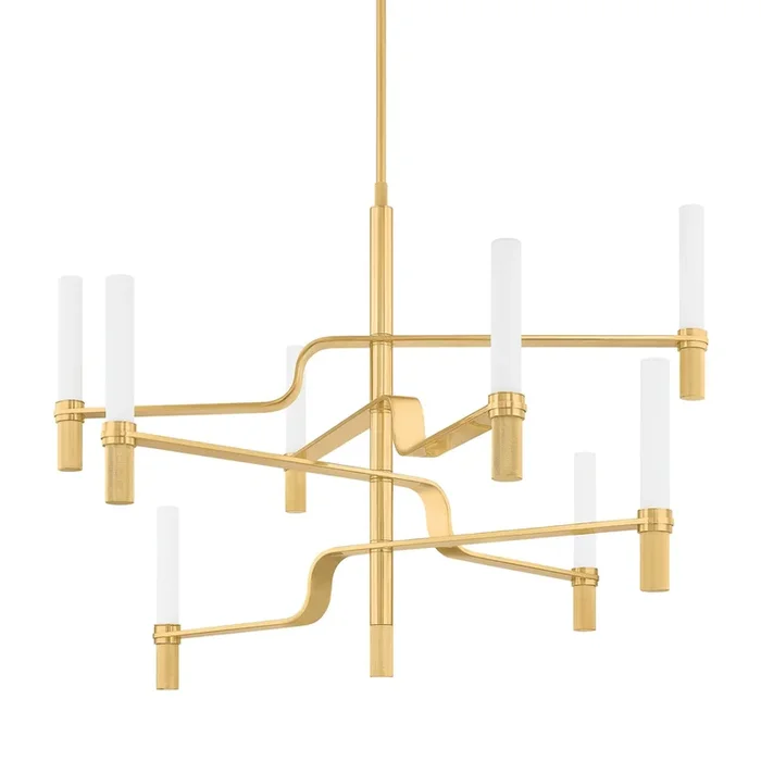 Allentown 8-Light Chandelier in Aged Brass 48L x 48W x 36.25H4008-AGB