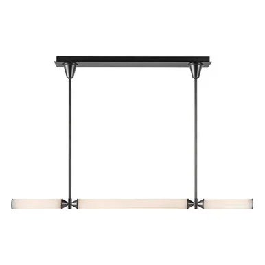 Alora Edwin LED Linear Pendant in Urban Bronze/Frosted Ribbed Glass – LP348148UBFR