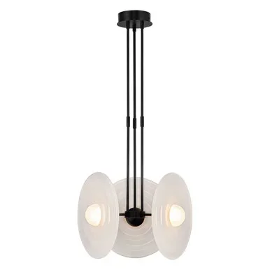 Alora Harbour LED Pendant in Urban Bronze/Glossy Opal – PD350318UBGO