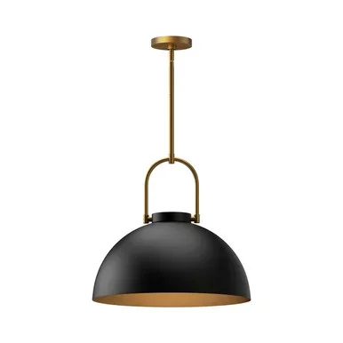Alora Harper One Light Pendant in Matte Black – PD504016MB