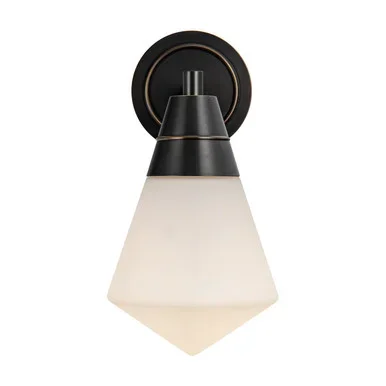 Alora Willard One Light Wall Sconce in Urban Bronze/Opal Matte Glass – WV348106UBOP