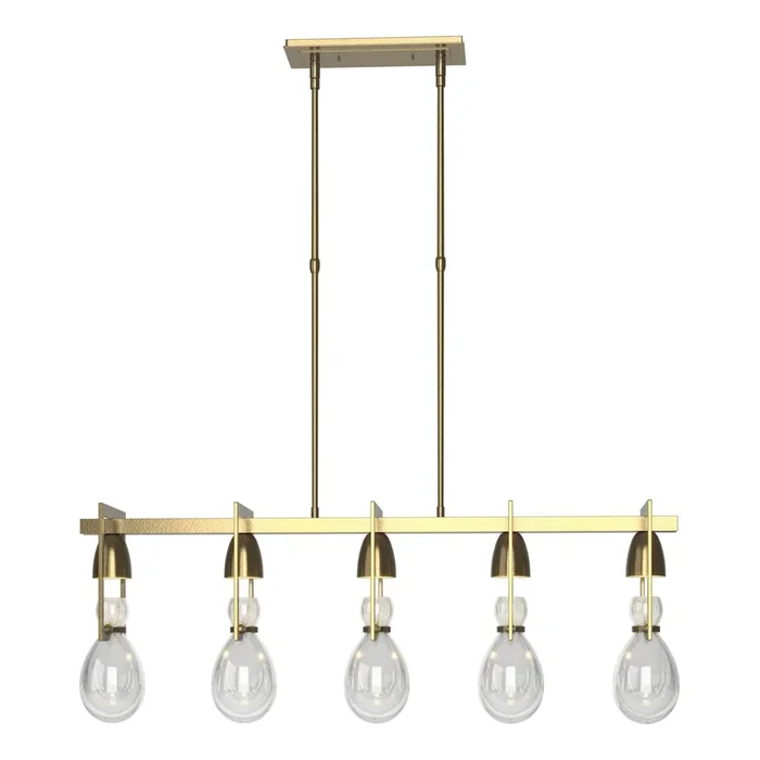 Apothecary Pendant 5-Light Clear Glass (ZM) in Modern Brass137810-SKT-STND-86-ZM0572