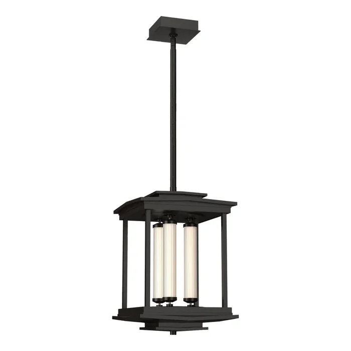 Athena 3-Light LED Lantern LED Clear Glass (ZM) in Oil Rubbed Bronze131633-LED-MULT-14-ZM0733