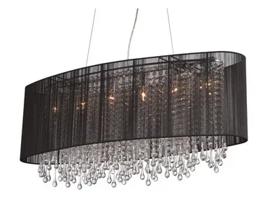 Avenue Lighting Beverly Dr. Six Light Dual Sconce in Black Silk String – HF1503-BLK
