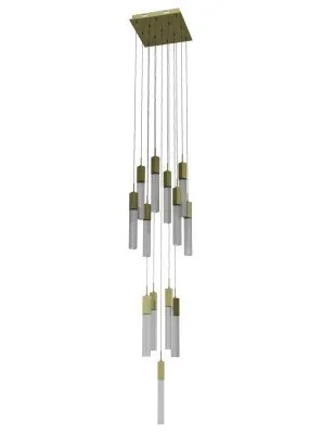 Avenue Lighting The Original Glacier LED Pendant in Brushed Brass – HF1905-13-GL-BB-SNW