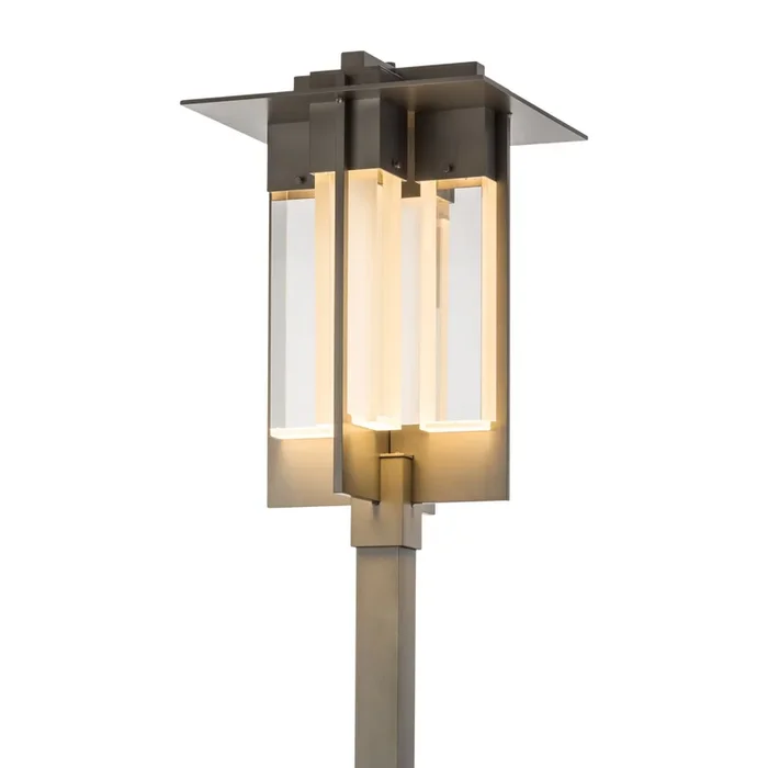Axis Large Outdoor Post Light 4-Light Clear Glass (ZM) in Coastal Burnished Steel346410-SKT-78-ZM0616