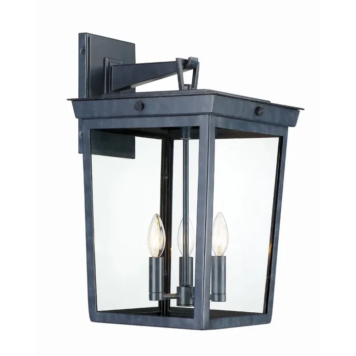 Belmont 3 Light Graphite Outdoor Sconce 12″W x 20″H x 13.5″DBEL-A8063-GE