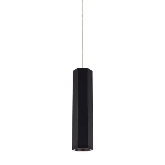 Blok Small Pendant FreeJack 1-Light Matte Black/Satin Nickel by Sean Lavin700FJBLKSBS