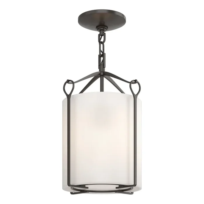 Bow Semi-Flush 1-Light Opal Glass (GG) in Oil Rubbed Bronze121140-SKT-14-GG0137