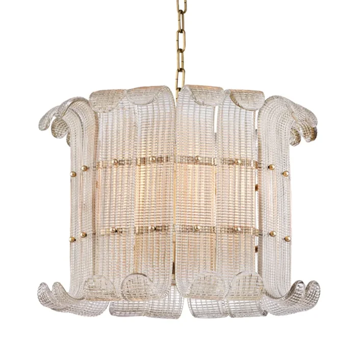 Brasher 8-Light Chandelier in Aged Brass 22.75L x 22.75W x 15.75H2908-AGB