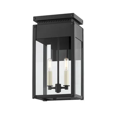 Braydan Two Light Outdoor Wall Sconce (B8517-TBK)