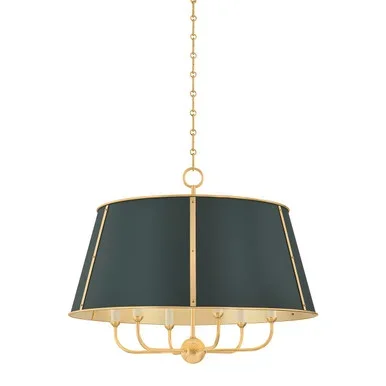 Cambridge Six Light Chandelier (MDS121-AGB/SSG)