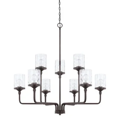 Capital Lighting Colton Nine Light Chandelier in Bronze – 428891BZ-451