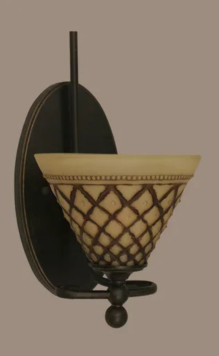 Capri One Light Wall Sconce (591-DG-7185)