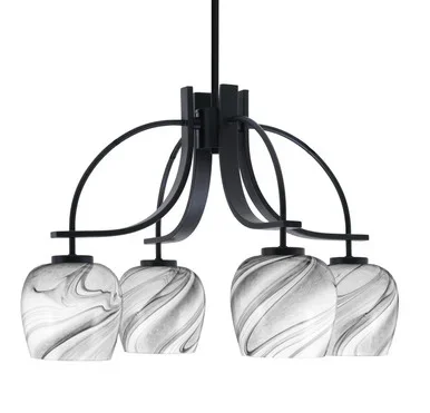 Cavella Four Light Chandelier (3924-MB-4819)