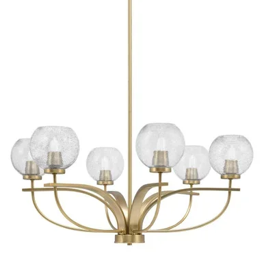 Cavella Six Light Chandelier (3906-NAB-4102)