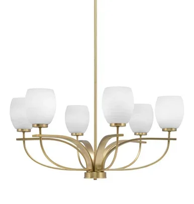 Cavella Six Light Chandelier (3906-NAB-615)