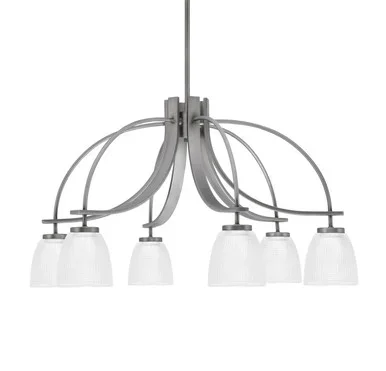 Cavella Six Light Chandelier (3926-GP-500)