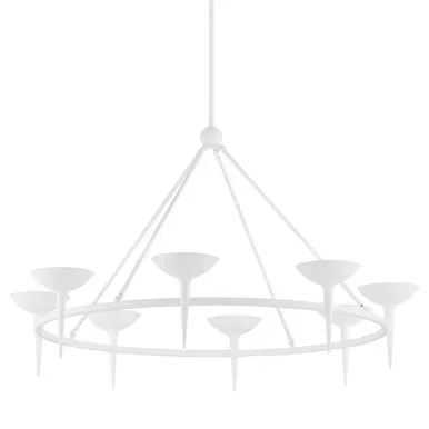 Cecilia Eight Light Chandelier (F2608-GSW)