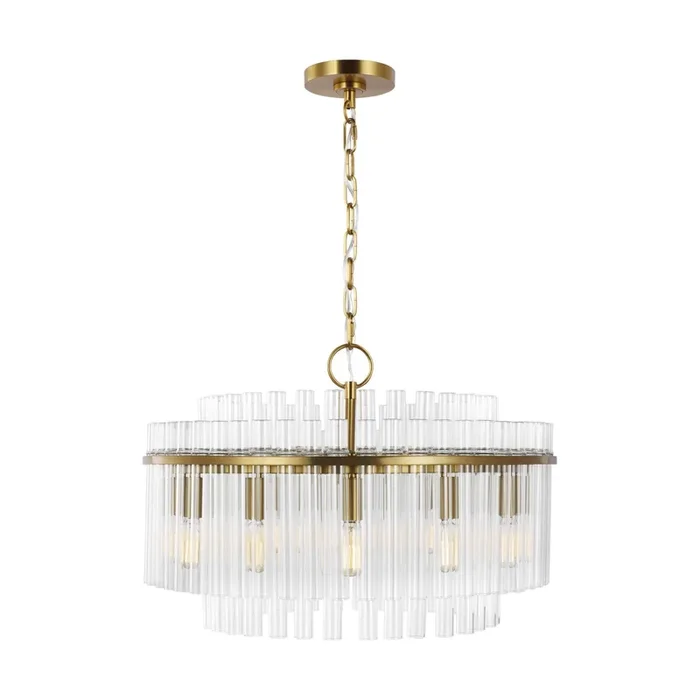Chapman & Myers Beckett Medium Chandelier in Burnished BrassCC12812BBS