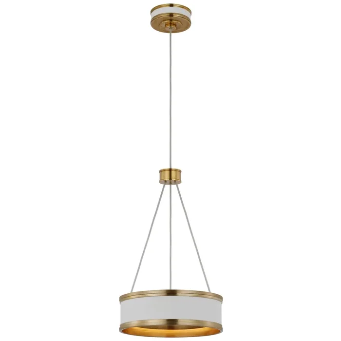 Chapman & Myers Connery 10″ Ring Pendant in Matte White Ceiling Light W10″CHC 1610WHT