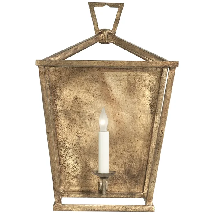 Chapman & Myers Darlana Wall Lantern in Gilded Iron Wall Light W11″ x H17″CHD 2165GI