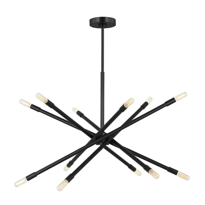 Chapman & Myers Eastyn Large Chandelier in Midnight BlackCC16612MBK