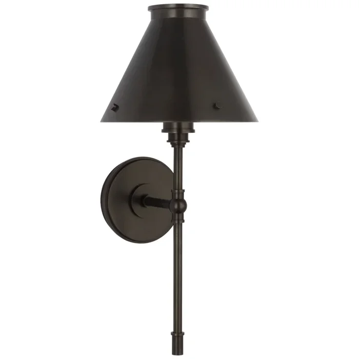 Chapman & Myers Parkington Large Tail Sconce in Bronze Wall Light W8.5″ x H19.5″CHD 2532BZ