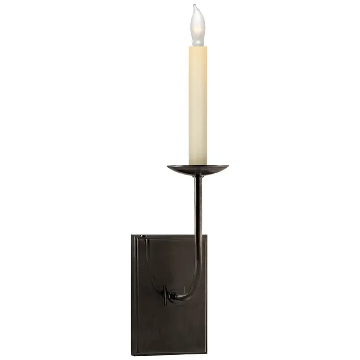Chapman & Myers TT Single Sconce in Bronze Wall Light W4″ x H18″SL 2860BZ