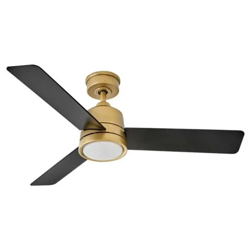 Chet 48″ LED Fan – Heritage Brass