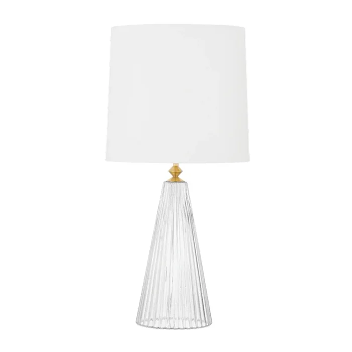 Christie 1-Light Table Lamp in Aged Brass 42.25L x 13W x 26.75HHL665201-AGB