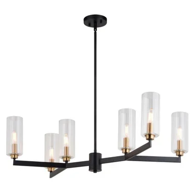 Claremont Six Light Chandelier (H0300)