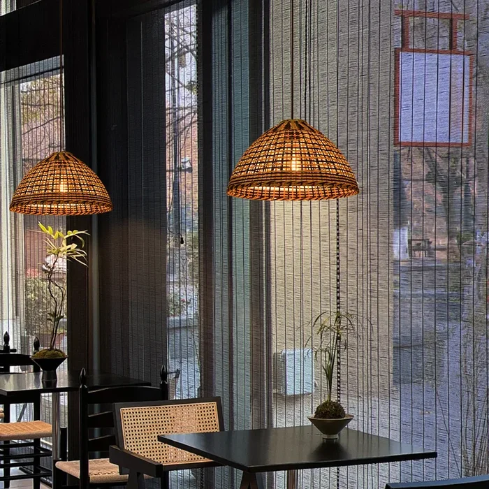 Classic Color Matching Rattan Chandelier For Dining RoomLF-DS800145-1