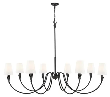 Claudelle Eight Light Chandelier (4014-65MB)
