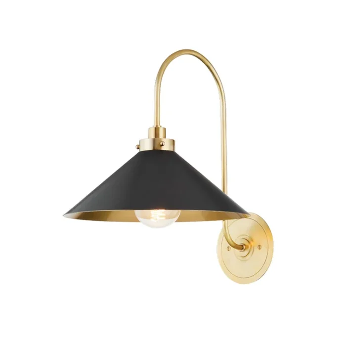 Clivedon 1-Light Wall Sconce in Aged Brass by Mark D. Sikes 12L x 12W x 16HMDS1400-AGB/DB