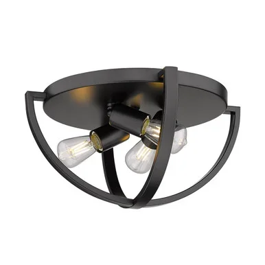 Colson Three Light Flush Mount (3167-FM15 BLK)