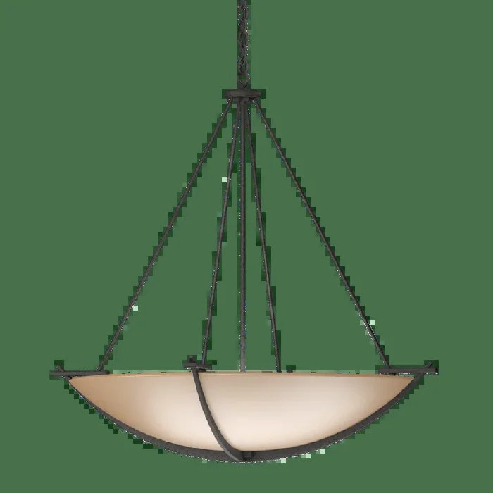 Compass Large Scale Pendant – Natural Iron – Sand Glass