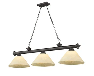 Cordon Three Light Billiard (2306-3BRZ-AGM14)