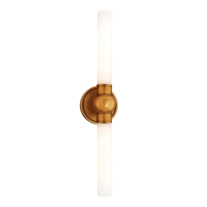 Cornwall 2-Light Bath and Vanity in Aged Brass 5L x 5W x 25.5H822-AGB