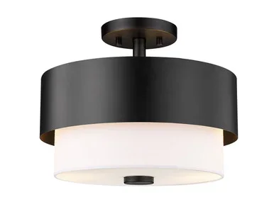 Counterpoint Two Light Semi Flush Mount (495SF13-MB)