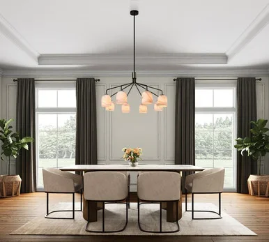 Crema Eight Light Chandelier (SC13378BB)