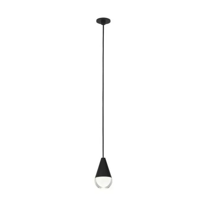 Cupola Port Alone Pendant Line-Voltage Pendants/Suspension 1-Light LED 3000K Nightshade Black by Sean Lavin700TRSPACPA1PB-LED930