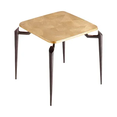 Cyan Tarsal Side Table in Black And Gold – 11445
