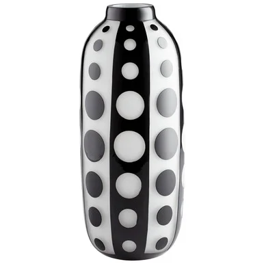 Cyan Vase in Black And White – 11089