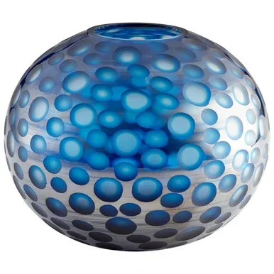 Cyan Vase in Blue – 09645