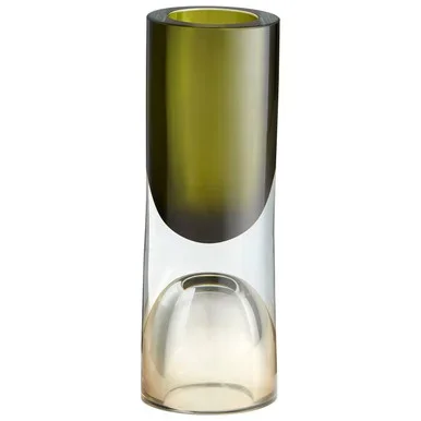 Cyan Vase in Brown And Green – 10018